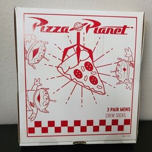 Bioworld Toy Story Men's 3-Pack of Crew Socks with Novelty Gift Box, Sizes 8-12